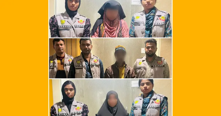 ডিবি হেফাজতে গ্রেপ্তার আসামিরা